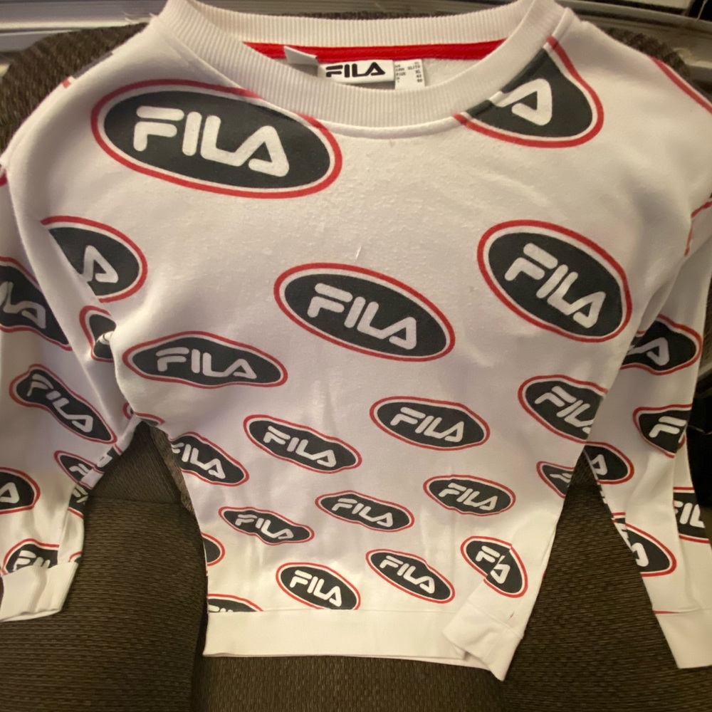 Fila Vintage Crew Neck Long Sleeve Sweater